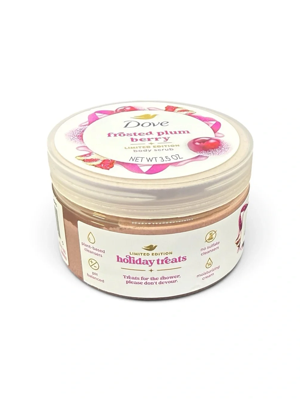 🏷️‼️5/$25🏷️‼️💜DOVE💜Frosted Plum Berry Limited Edition Body Scrub/NIP